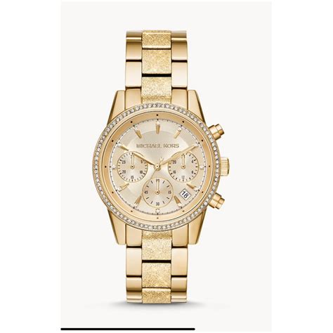 mk6597 michael kors|Michael Kors Women's Ritz Chronograph Gold.